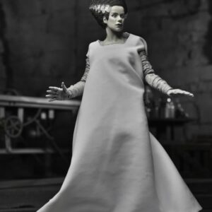 UNIVERSAL MONSTERS – 7 IN SCALE ACTION FIGURE – ULTIMATE BRIDE OF FRANKENSTEIN (BW) NECA