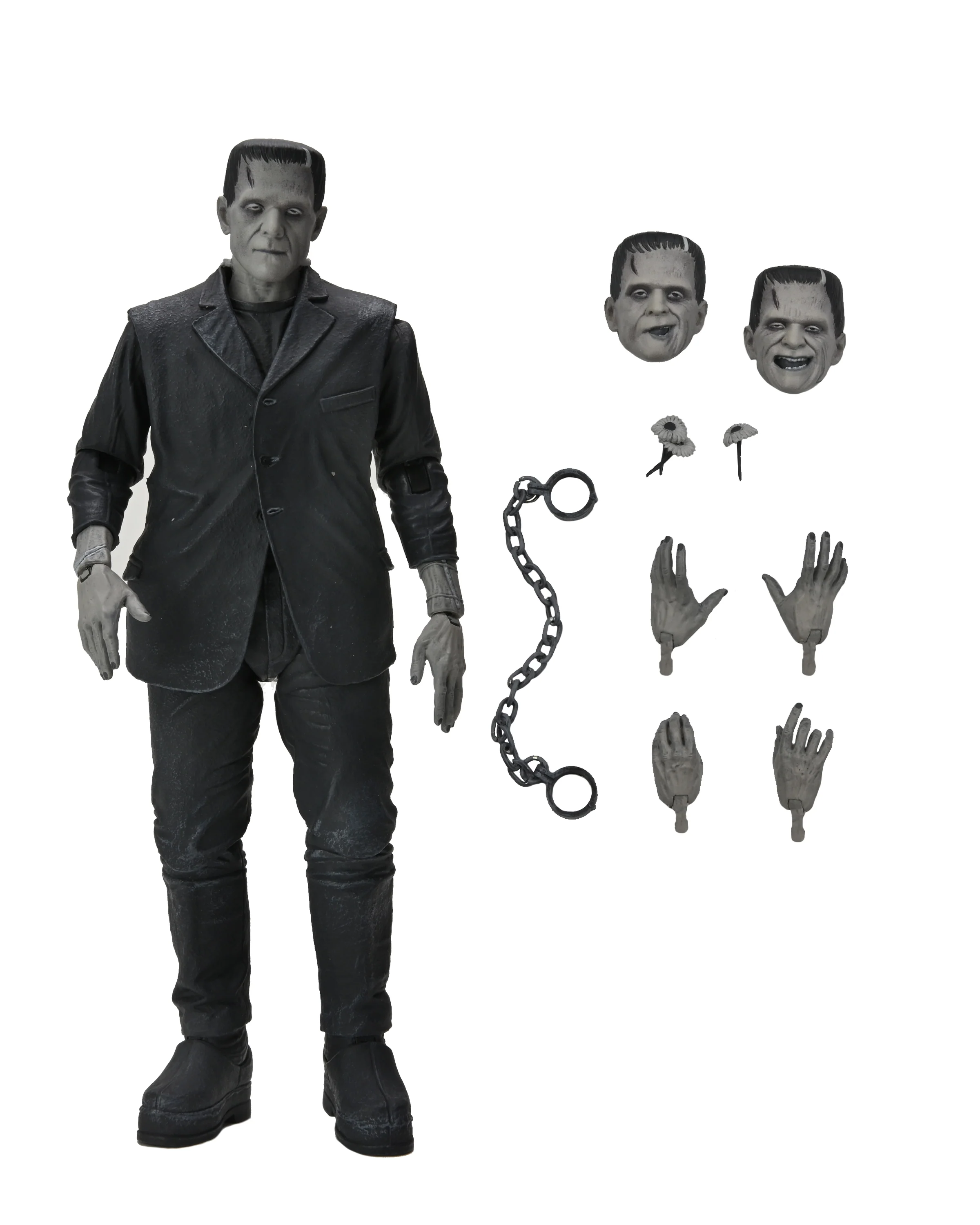 UNIVERSAL MONSTERS - 7IN SCALE ACTION FIGURE - ULTIMATE FRANKENSTEIN'S MONSTER (B&W) NECA