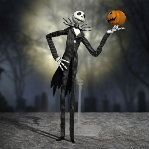 NIGHTMARE BEFORE CHRISTMAS - ARTICULATED FIGURE (PLASTIC ARMATURE) – JACK SKELLINGTON W. PUMPKIN NECA