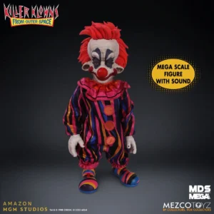 Killer Klowns From Outer Space Rudy with Sound Mezco Designer Series Mega-Scale 15-Inch Doll